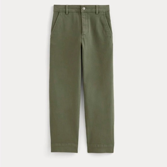 Everlane The Utility Straight-wide Leg Pants green size 12 - Picture 6 of 11